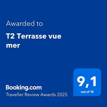 T2 Terrasse Vue Mer Six-Fours-les-Plages Exteriör bild