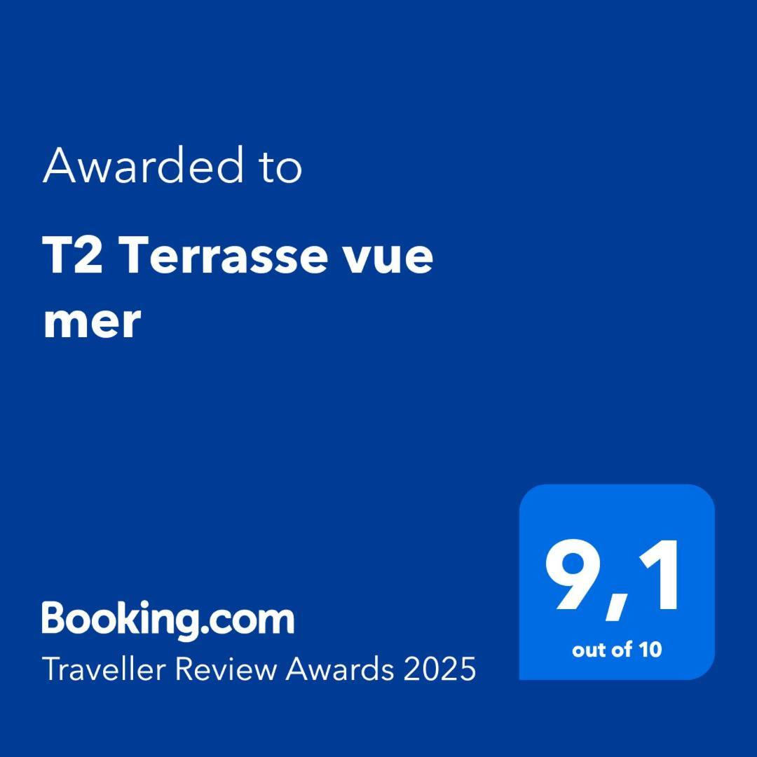 T2 Terrasse Vue Mer Six-Fours-les-Plages Exteriör bild